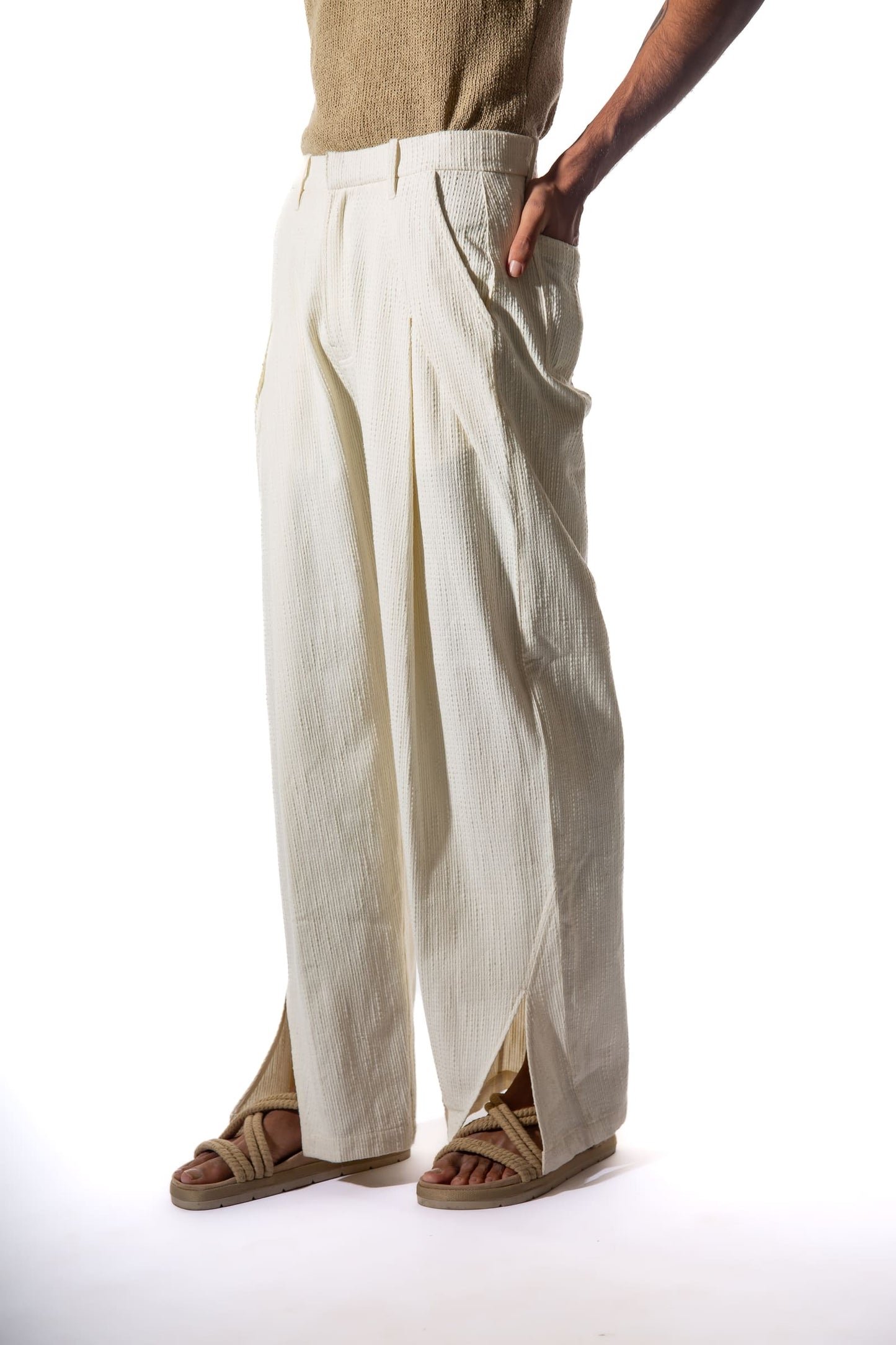 White Camp Pants