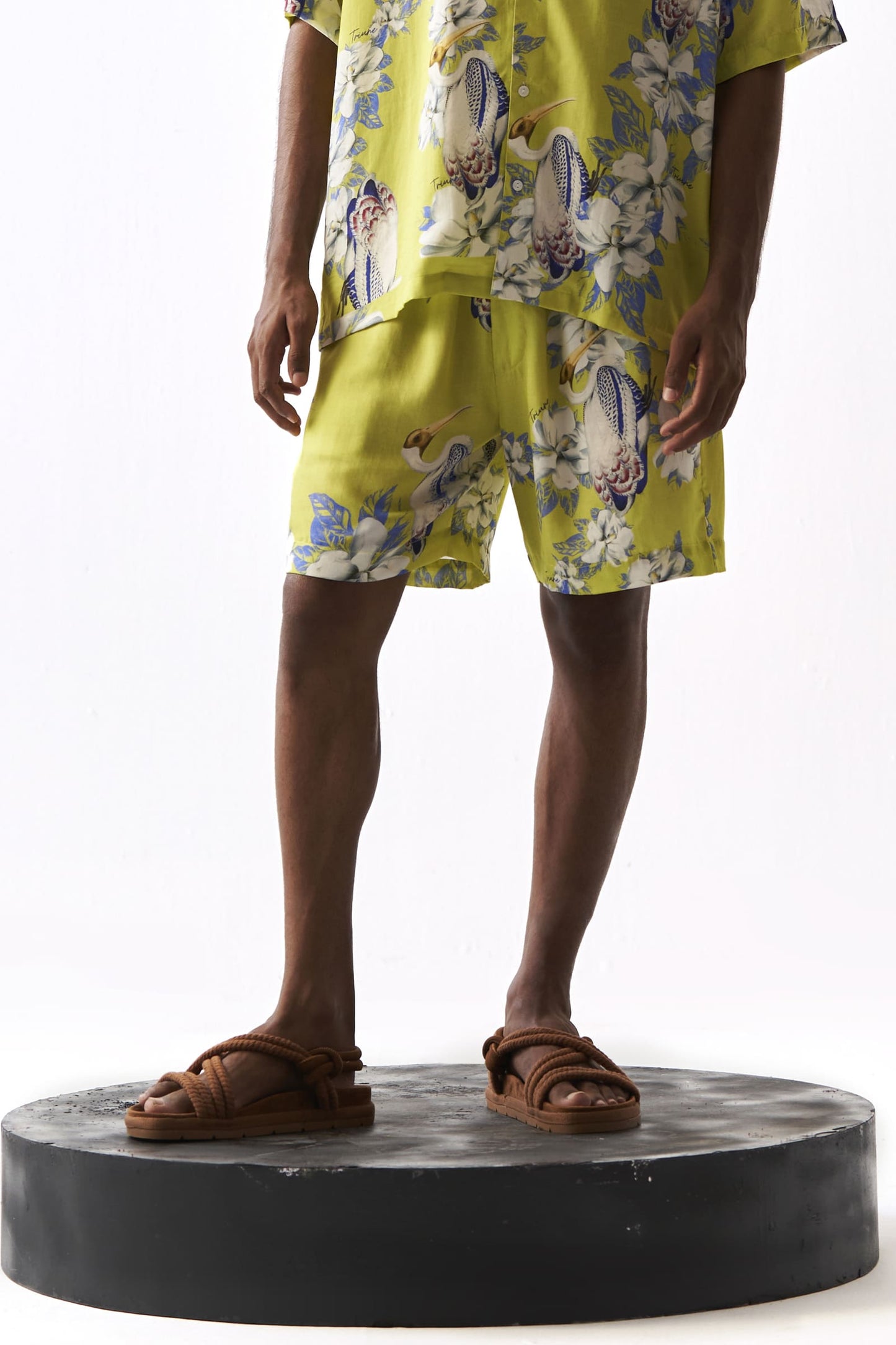 Cyber Lime Pelican Shorts