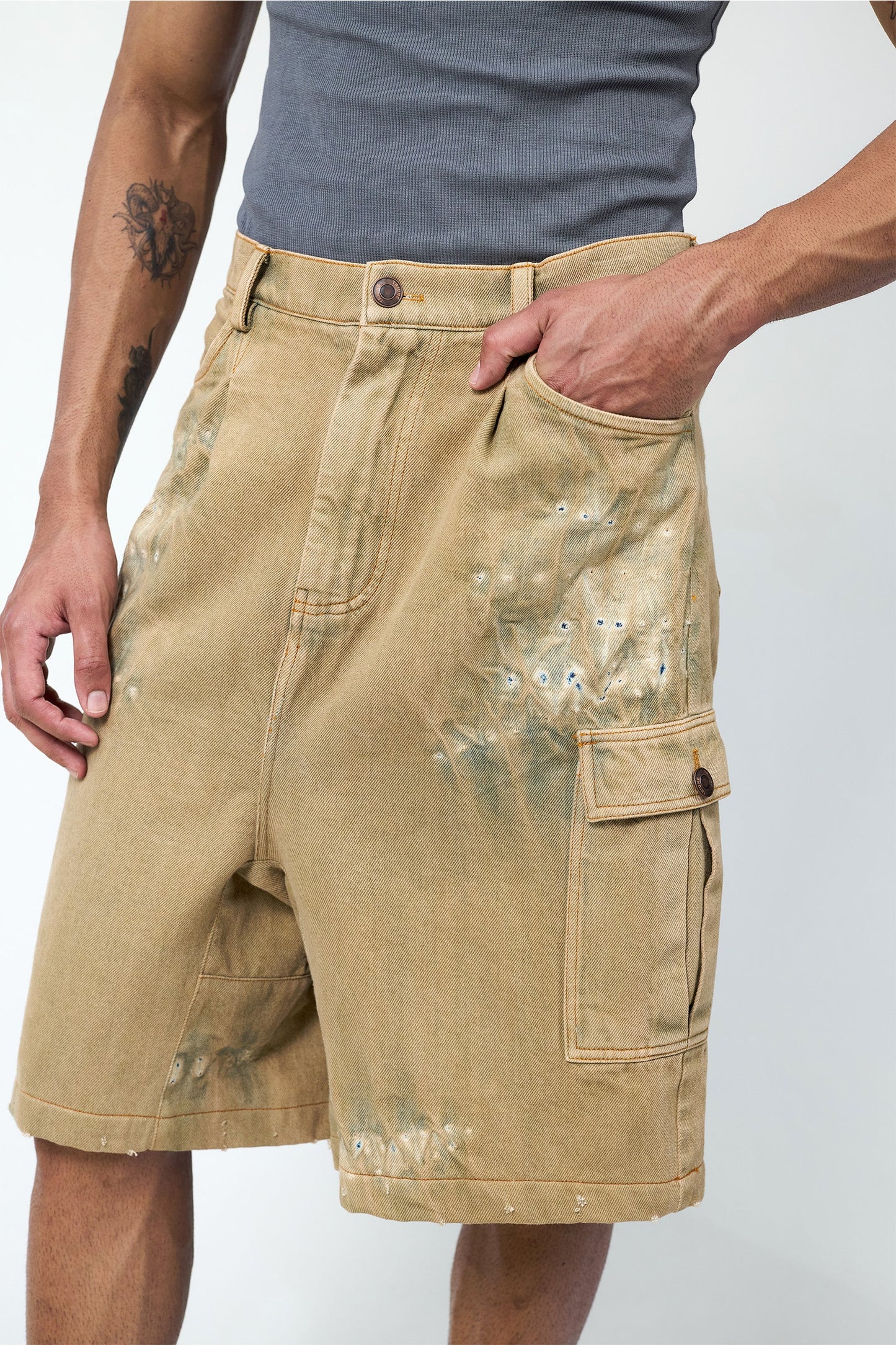 Dusty Holed Jorts
