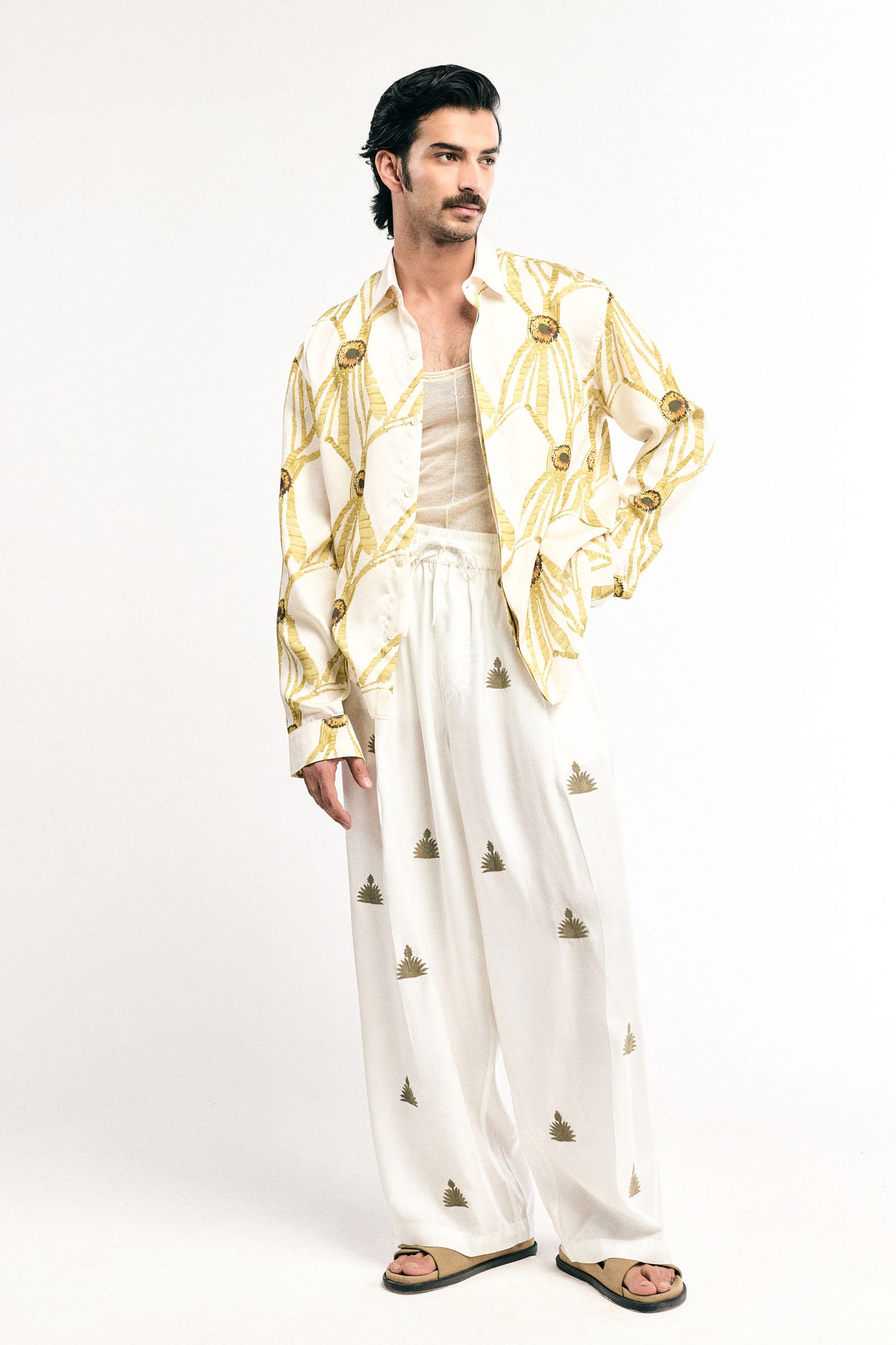 Yellow Turtle Flower Shirt