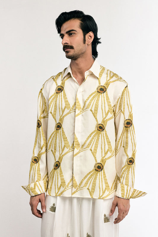 Yellow Turtle Flower Shirt