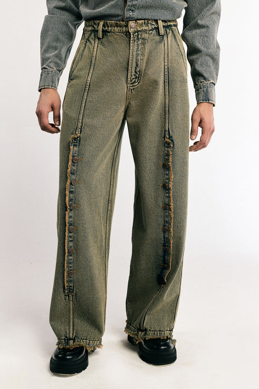 Slashing Denim Pants