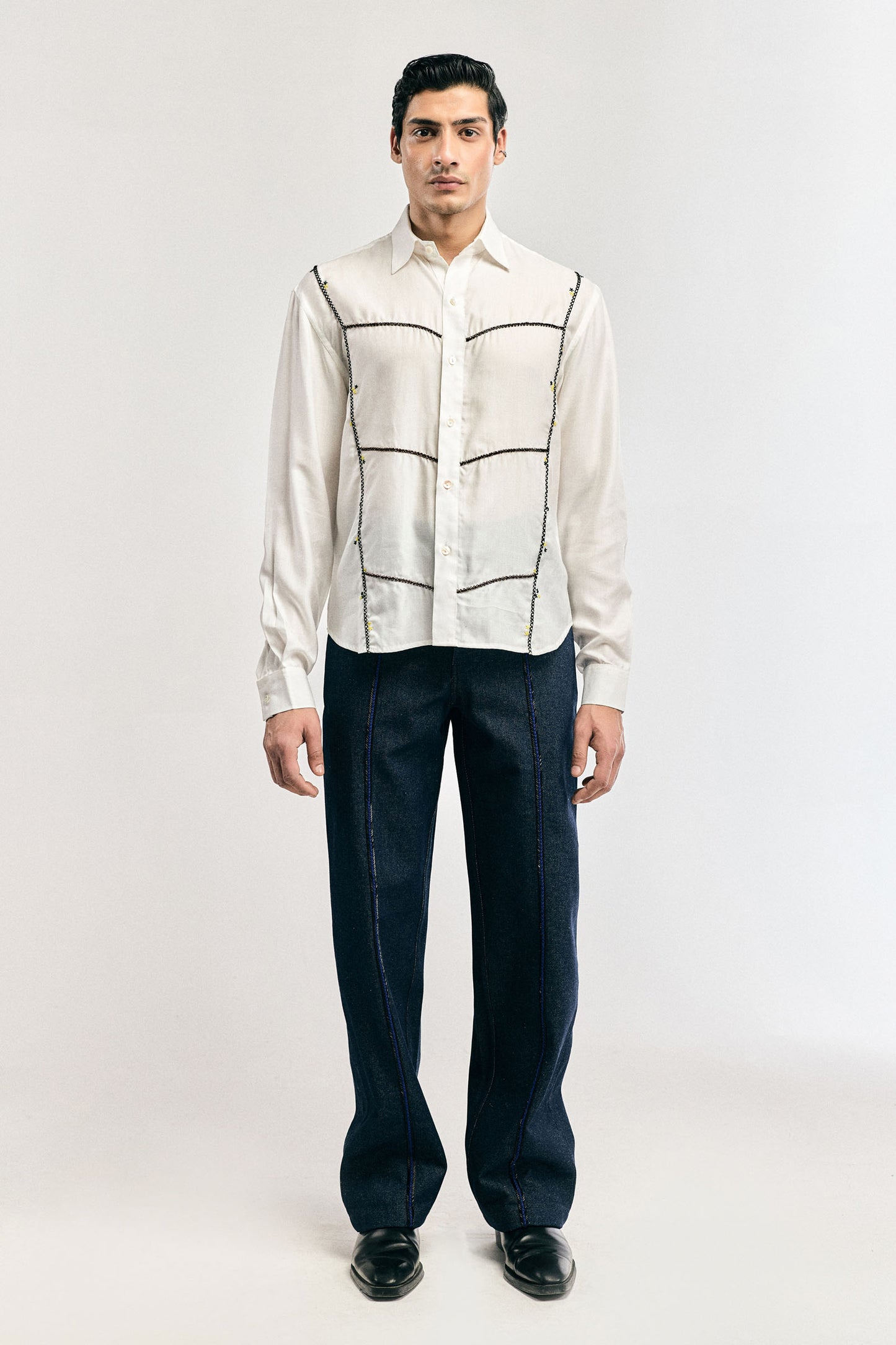 Blue Drip River Pants