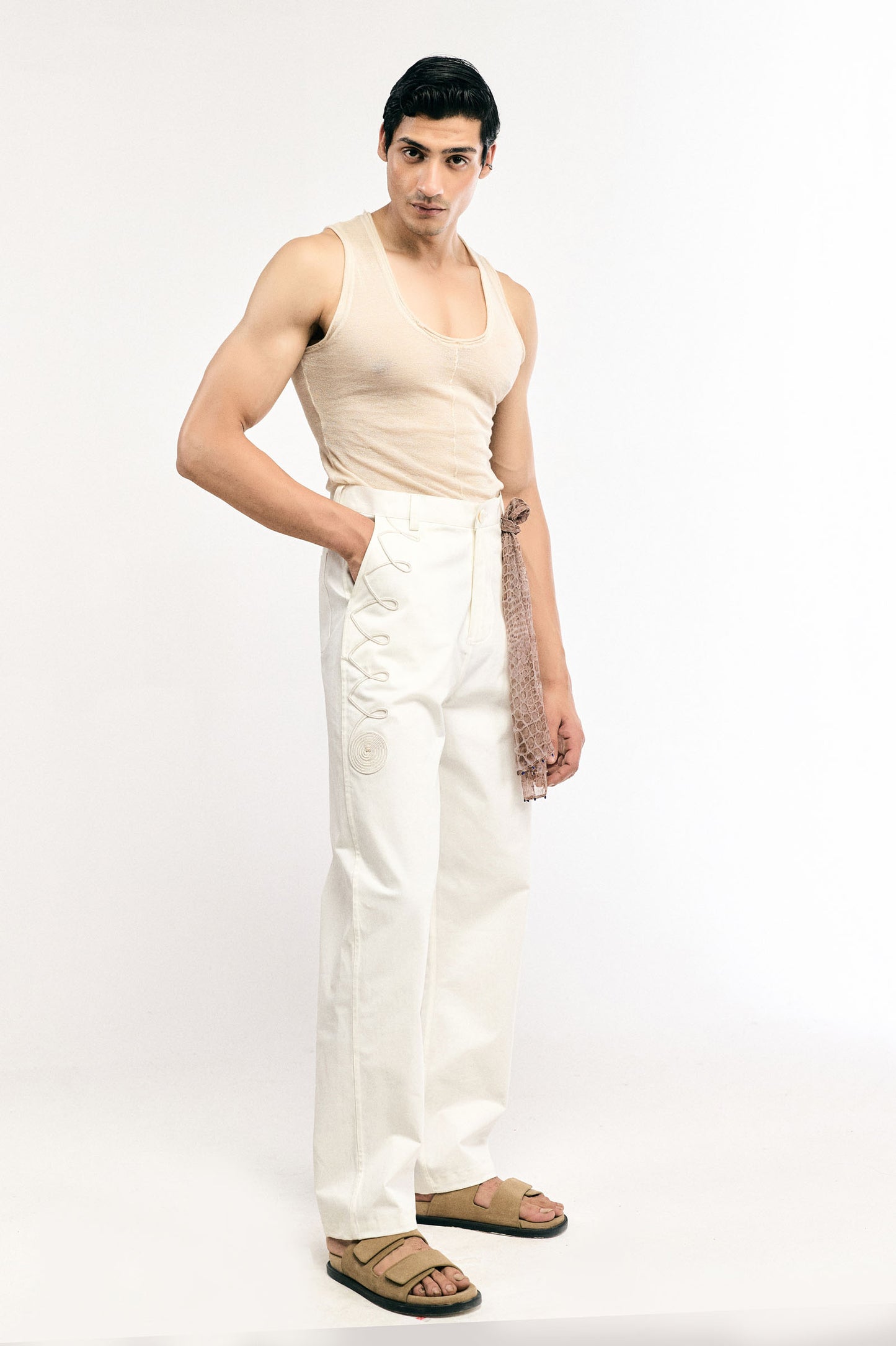 Egg Shell Chinos Pants