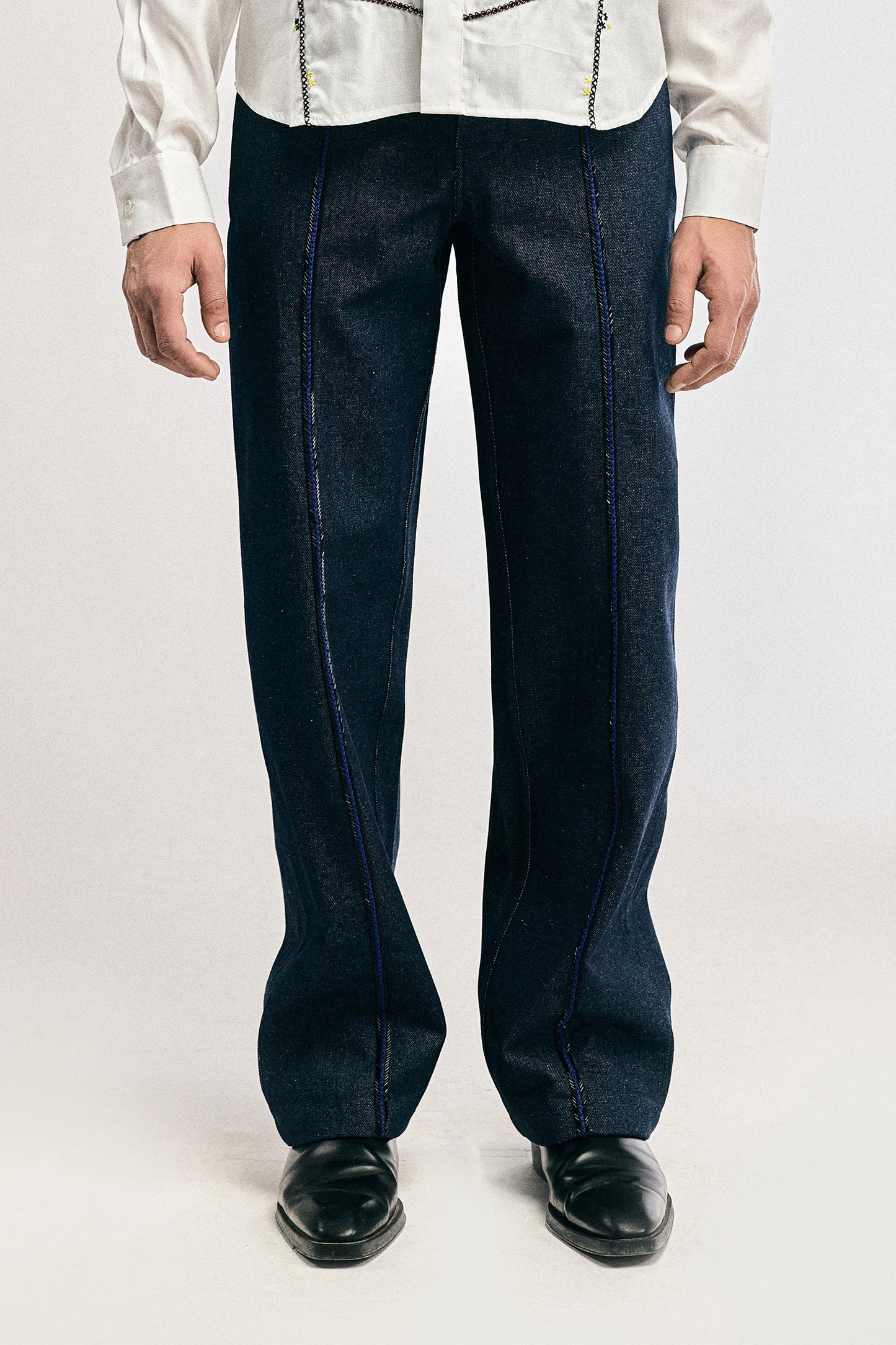 Blue Drip River Pants