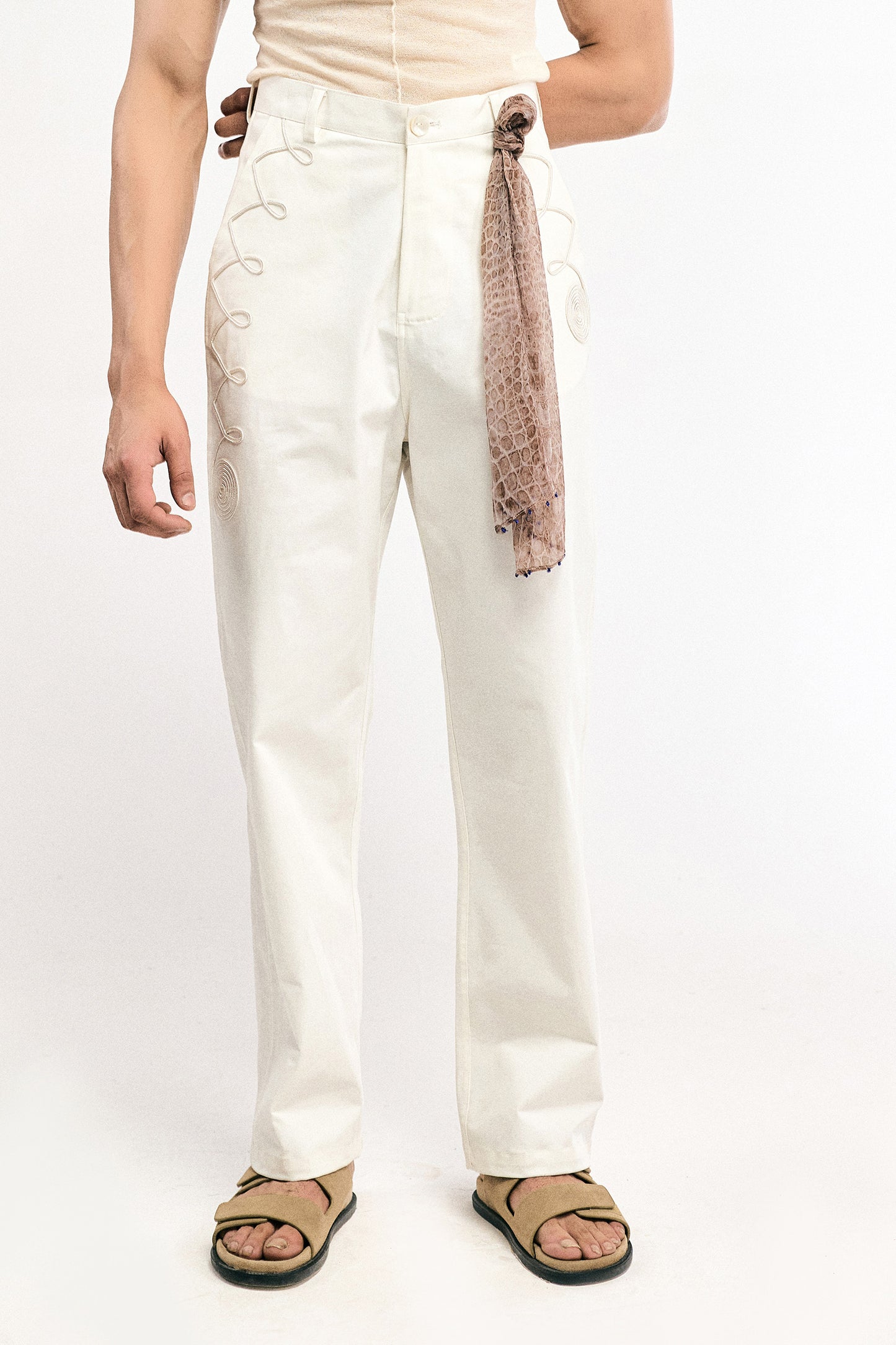 Egg Shell Chinos Pants