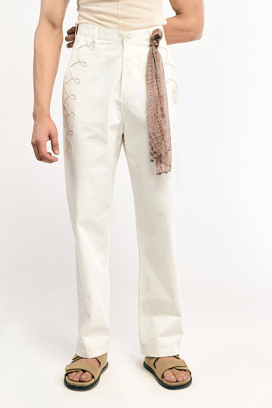 Egg Shell Chinos Pants